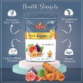 Premium Dried Afghani Anjeer By Yum Yum 1kg, (250gm* Pack Of 4) | Rich Source Of Fibre | Vitamins Calcium & Iron | Low In Calories And Fat Free | 35.2 Ounce